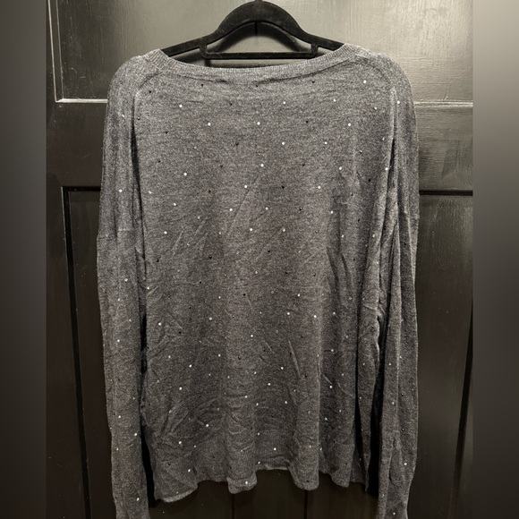 ZARA Charcoal Crystal-Embellished Sweater – XL – Never Worn - Picture 4 of 5